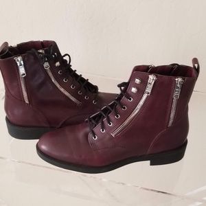 Montague Multi Zip Lace Up Ankle Boots